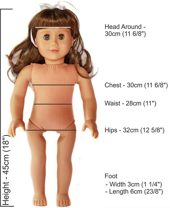 our generation doll dimensions